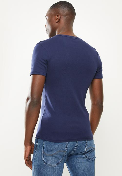 Lee  - Academics s/s rib tee - navy