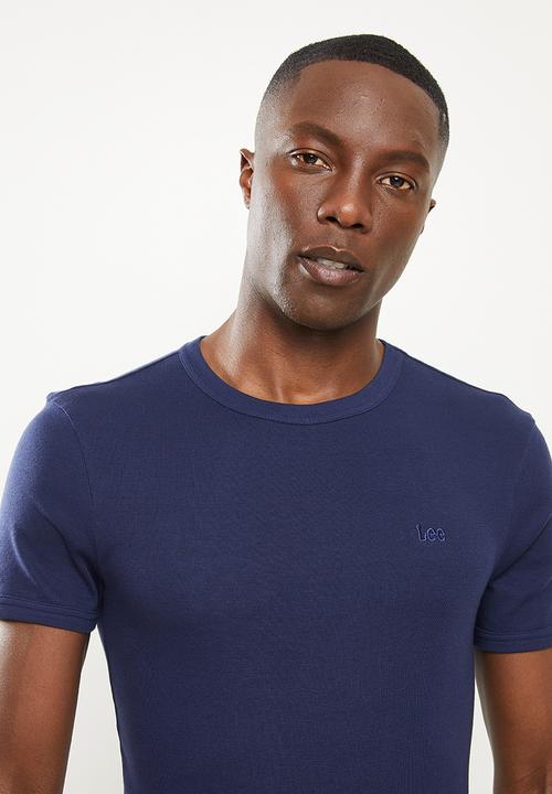 Lee  - Academics s/s rib tee - navy