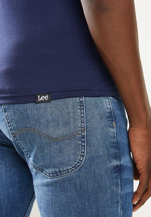 Lee  - Academics s/s rib tee - navy