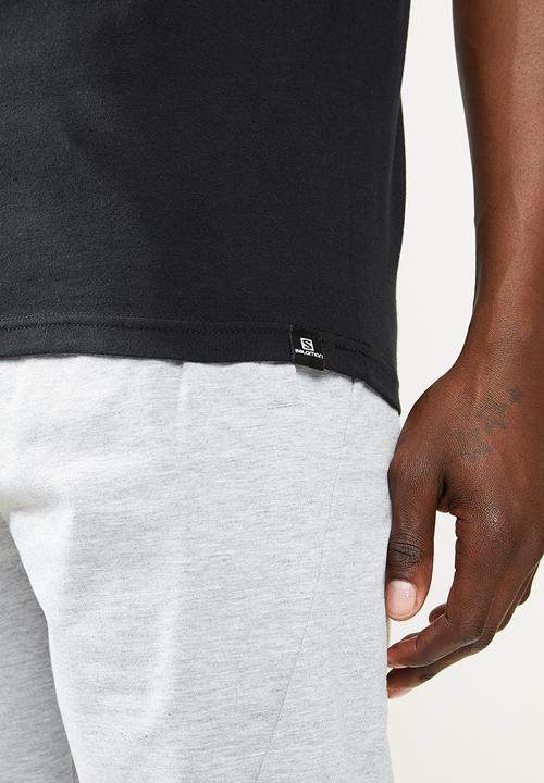 Salomon - Tied down short sleeve tee m - black