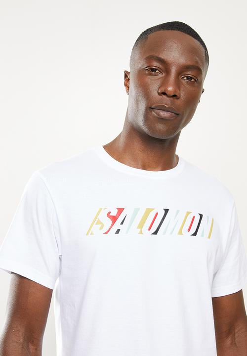 Salomon - Run for it short sleeve tee m - white