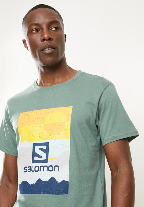 Salomon - Holiday short sleeve tee m - green