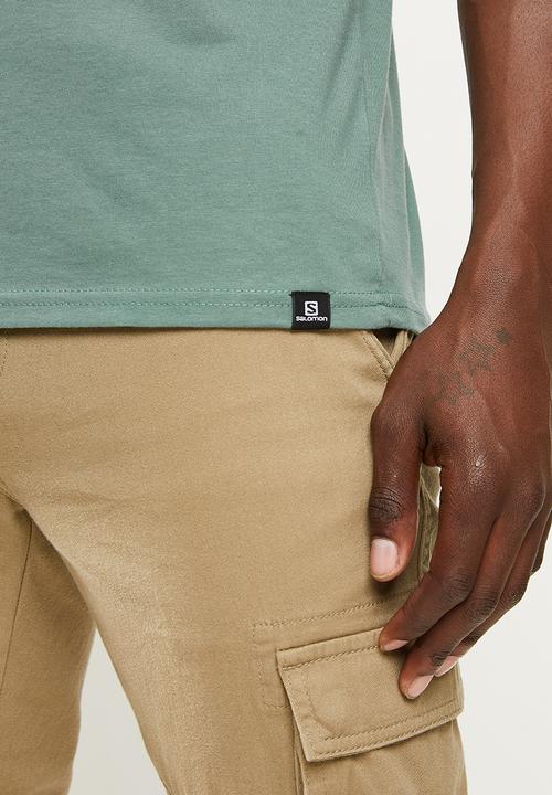 Salomon - Holiday short sleeve tee m - green