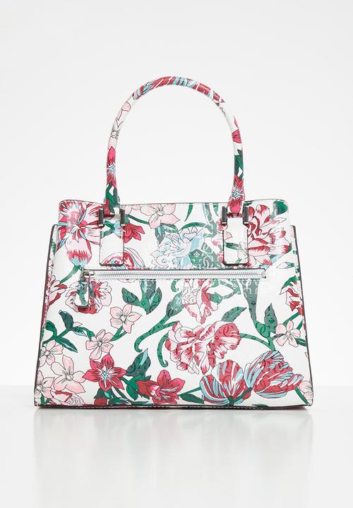 GUESS - Blane girlfriend satchel - red & white 