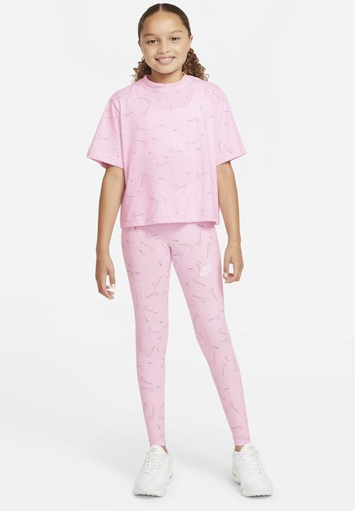 Nike - G nsw tee boxy swsh fetti - pink 