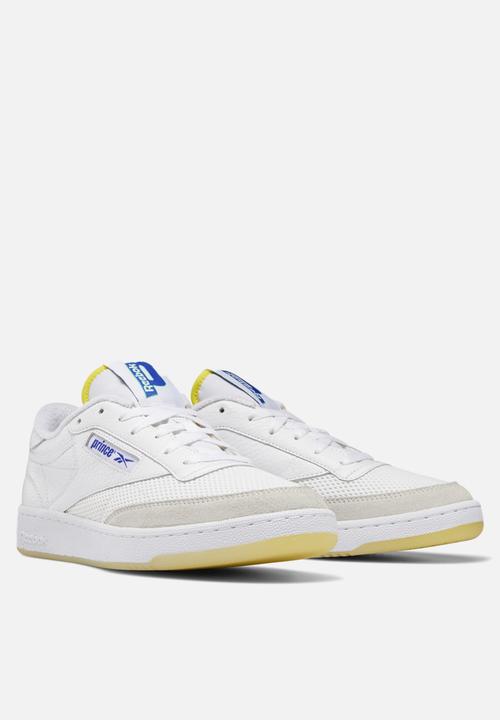 Reebok - Club C 85 X Prince  - ftwr white/stinger yellow/bright cobalt