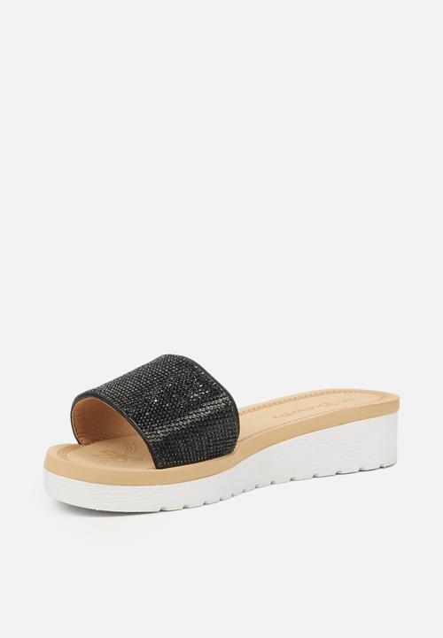 Butterfly Feet - Corley flatform sandal - black