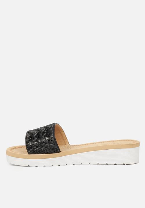 Butterfly Feet - Corley flatform sandal - black