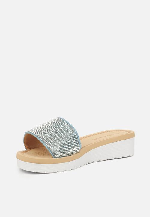 Butterfly Feet - Corley flatform sandal - blue