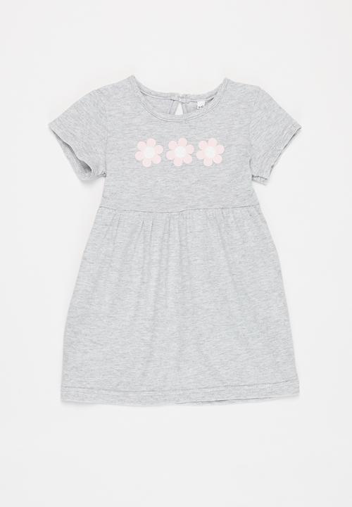 Pop Candy - Baby 2 pack dress - mint & grey 