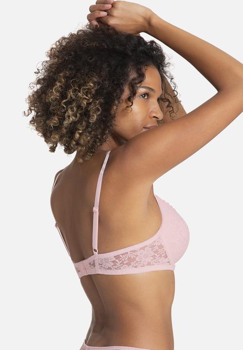DORINA - Sonia 2 pack push up plunge - pink & grey
