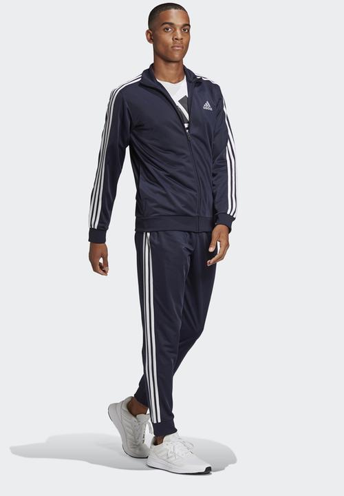 adidas Performance - PRIMEGREEN ESSENTIALS 3-STRIPES TRACK SUIT- legend ink & white