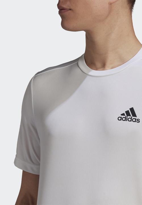 adidas Originals - Aeroready designed to move sport tee - white & black