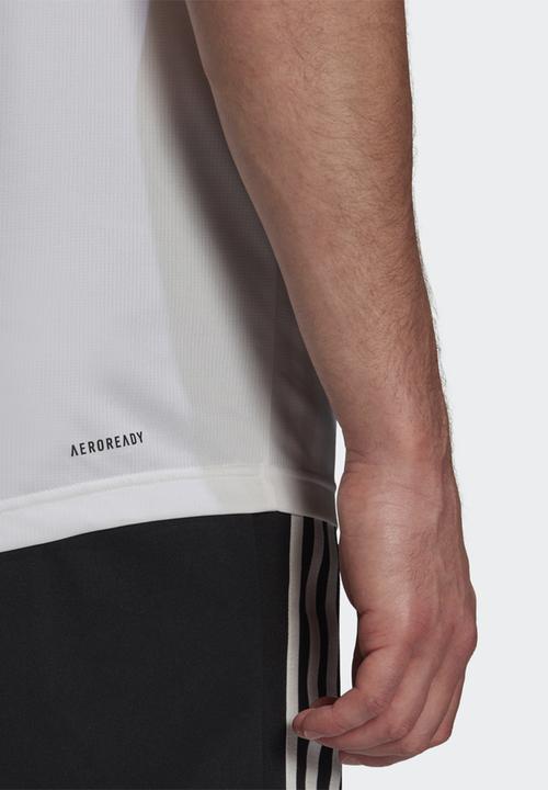 adidas Originals - Aeroready designed to move sport tee - white & black