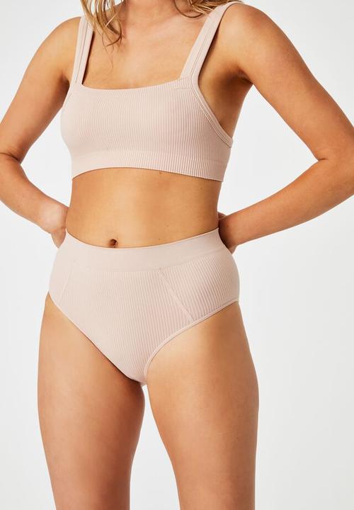 Cotton On - Seamfree mumdie bikini brief - new latte