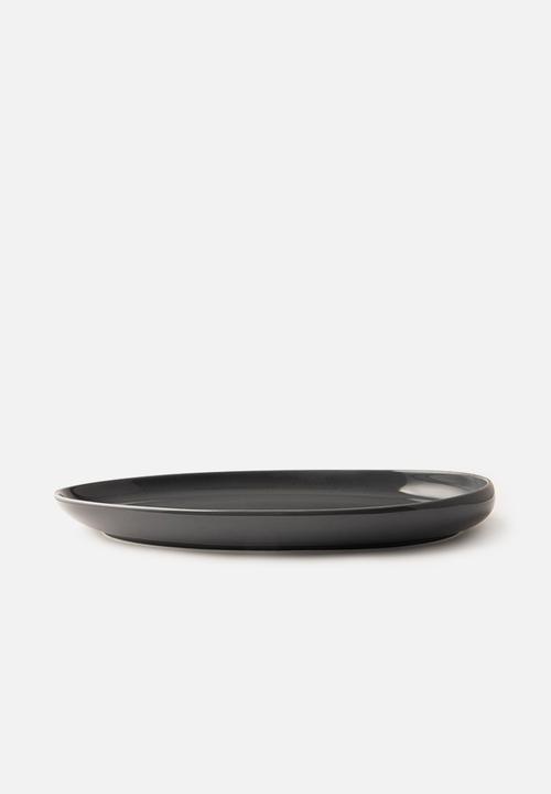 Omada - Irregular platter - dark grey