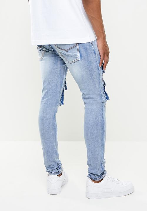 Cutty - Hudson skinny cargo jeans - blue