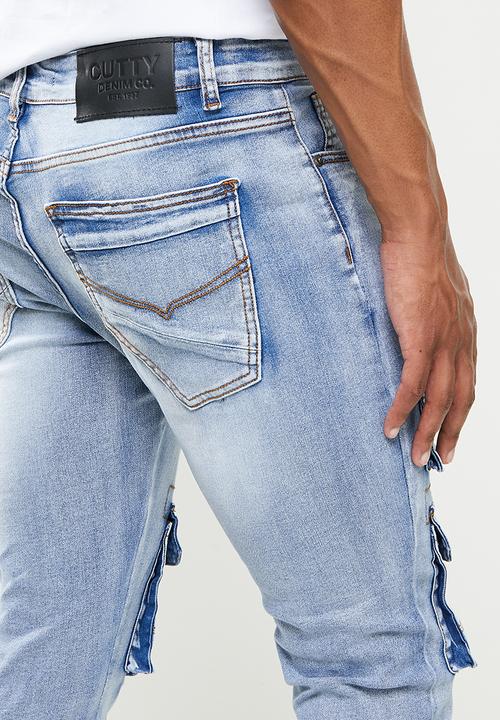 Cutty - Hudson skinny cargo jeans - blue