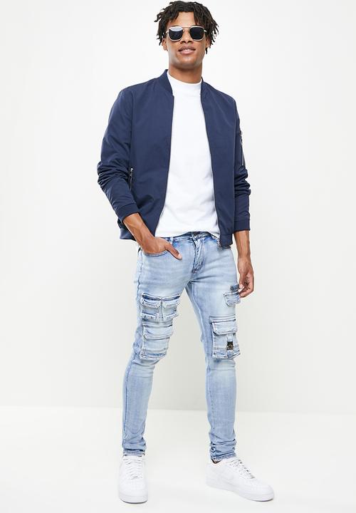 Cutty - Hudson skinny cargo jeans - blue