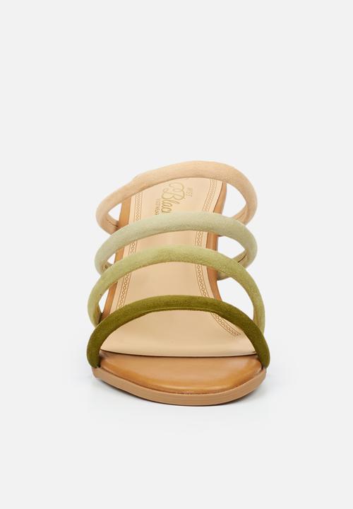 Miss Black - Lazio1 mule heel - olive
