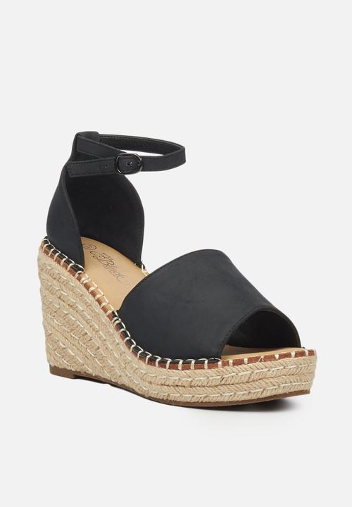 Miss Black - Letaba2 espadrille wedge - black
