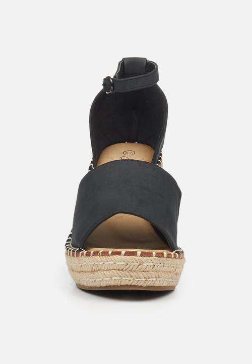 Miss Black - Letaba2 espadrille wedge - black