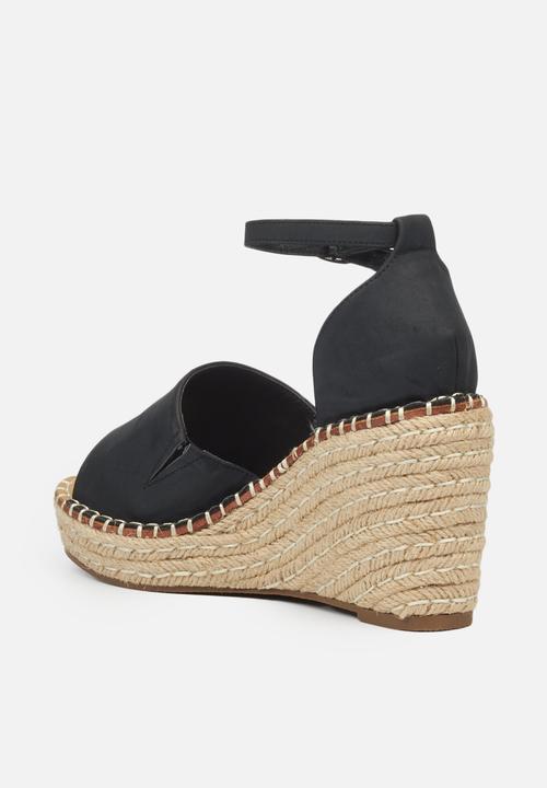 Miss Black - Letaba2 espadrille wedge - black