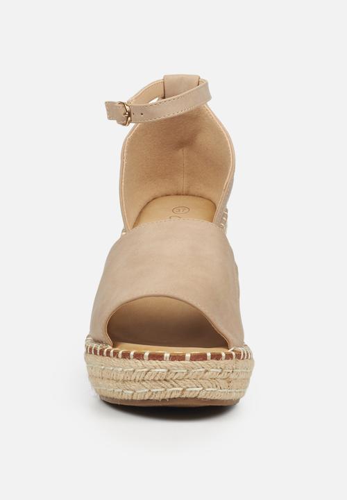 Miss Black - Letaba2 espadrille wedge - neutral