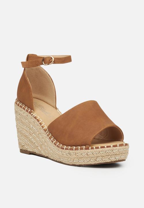 Miss Black - Letaba2 espadrille wedge - tan