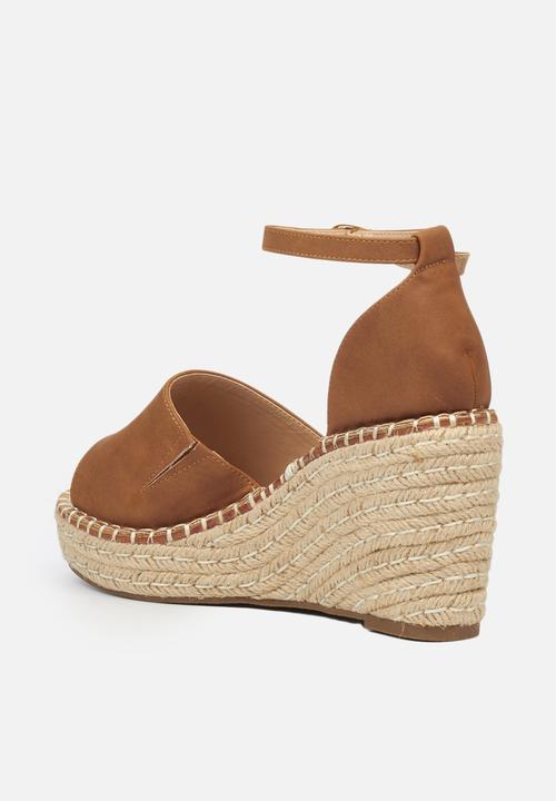 Miss Black - Letaba2 espadrille wedge - tan