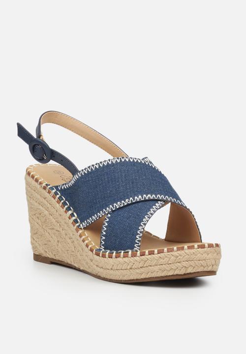 Miss Black - Letaba3 espadrille wedge - blue