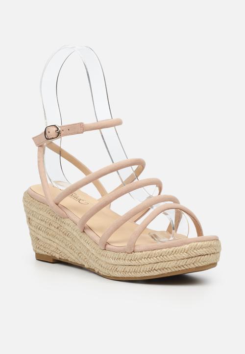 Miss Black - Naples1 espadrille wedge - pink