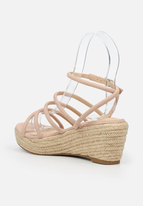 Miss Black - Naples1 espadrille wedge - pink