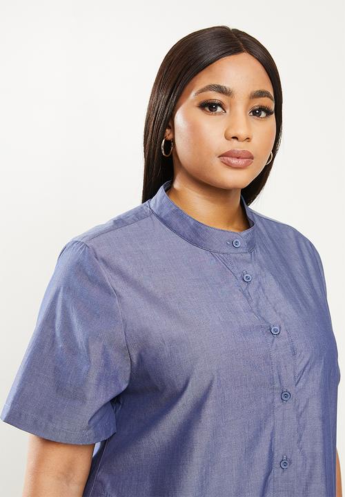 AMANDA LAIRD CHERRY - Plus kidds dress - ink chambray