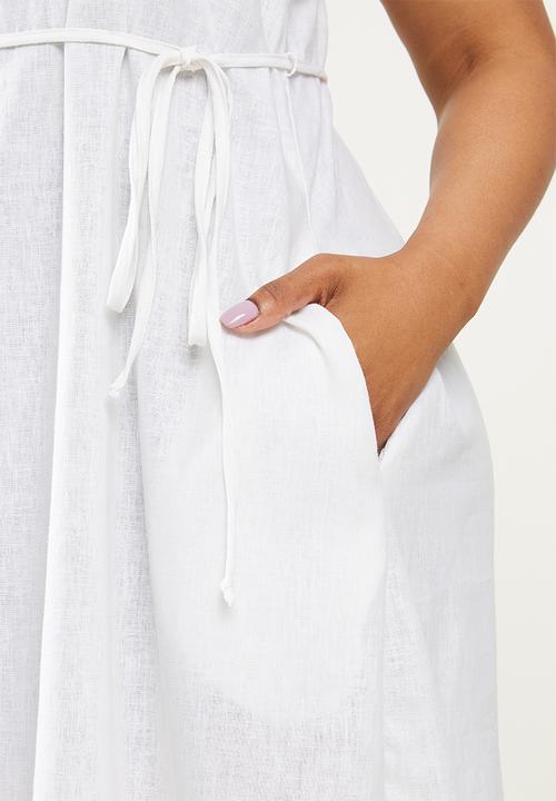 AMANDA LAIRD CHERRY - Plus pumula dress - white