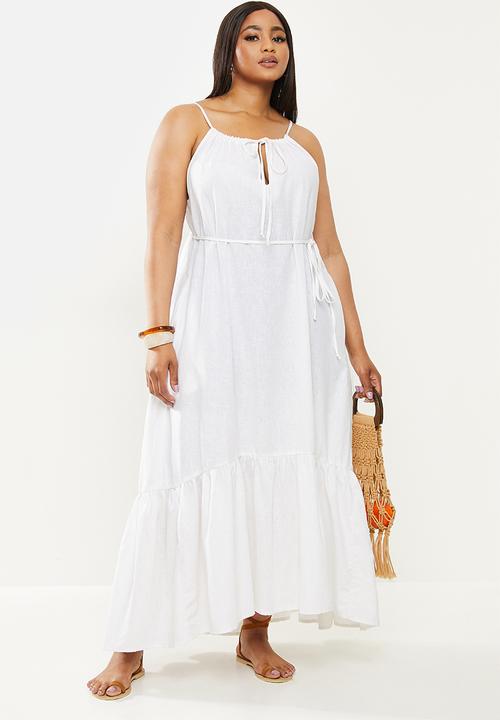 AMANDA LAIRD CHERRY - Plus pumula dress - white