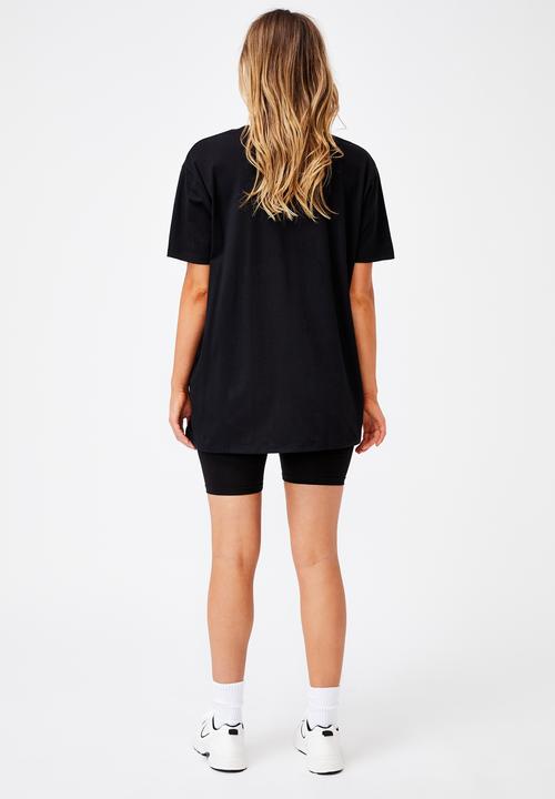 Cotton On - The oversized dad tee - black