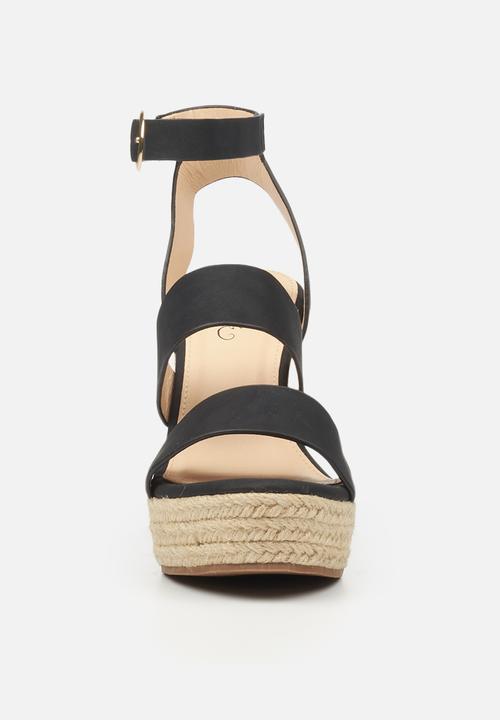 Miss Black - Threat1 espadrille wedge - black