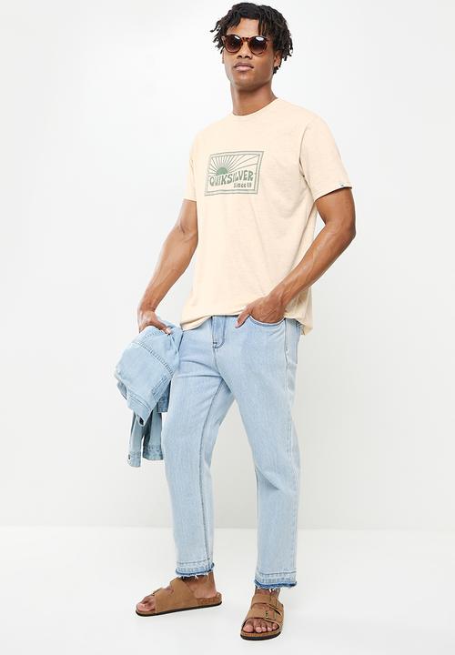 Quiksilver - Come back short sleeve - antique white heather
