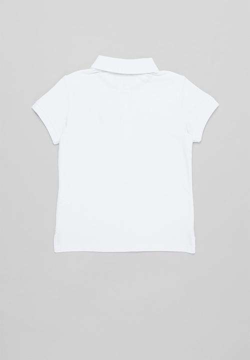POLO - Girls nina short sleeve golfer - white