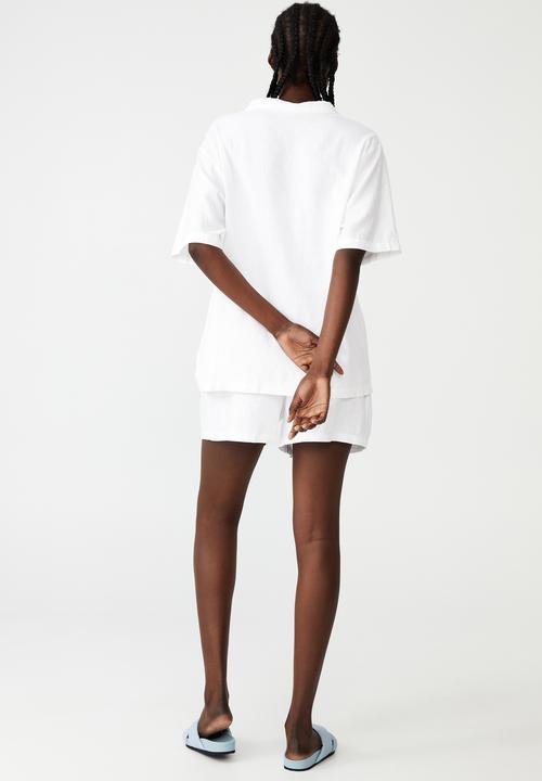 Cotton On - Sunset pleat shorts - white