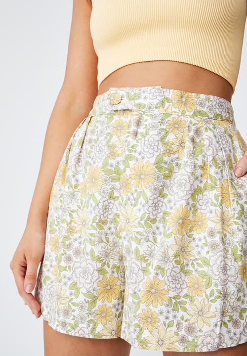 Cotton On - Sunset pleat shorts - multi 
