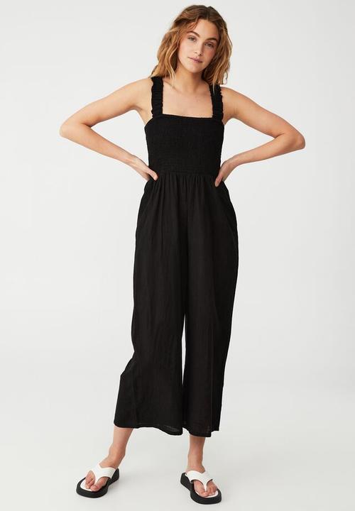 Cotton On - Woven petite iris jumpsuit - black