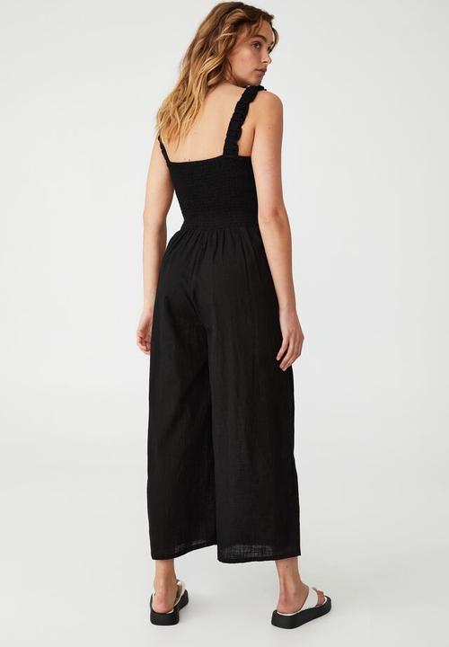 Cotton On - Woven petite iris jumpsuit - black