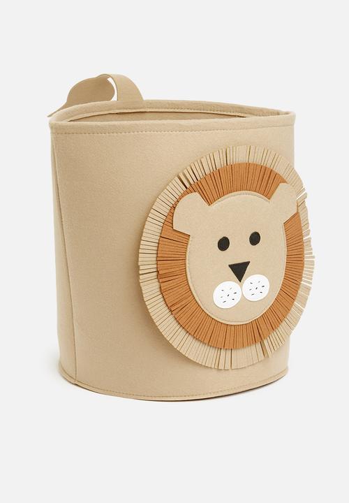 Sixth Floor - Felt storage basket - lion