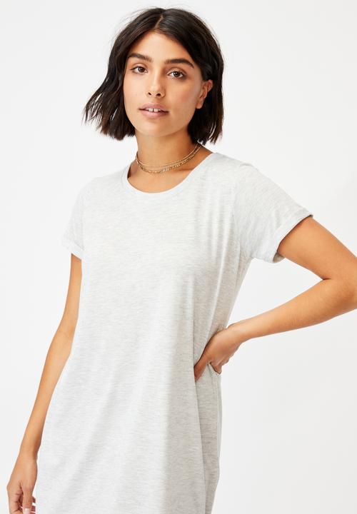Cotton On - Tina t-shirt dress 2 - light grey