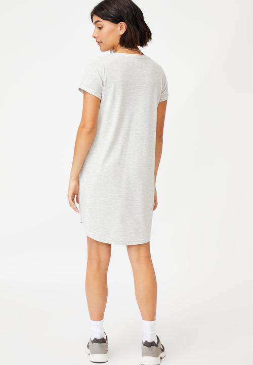 Cotton On - Tina t-shirt dress 2 - light grey