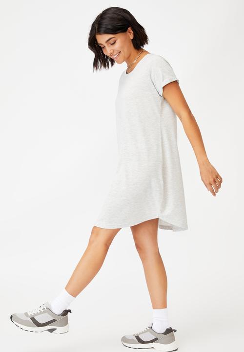 Cotton On - Tina t-shirt dress 2 - light grey