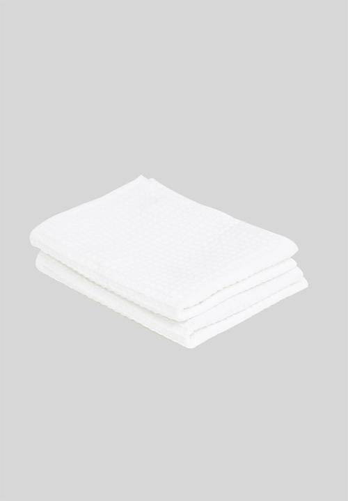 Linen House - Waffle Tea towel set- cherries & cupcakes
