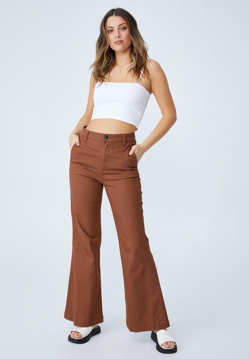 Cotton On - Straight neck crop cami - white